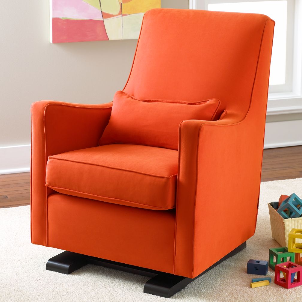 Luca Glider & Ottoman (Orange)